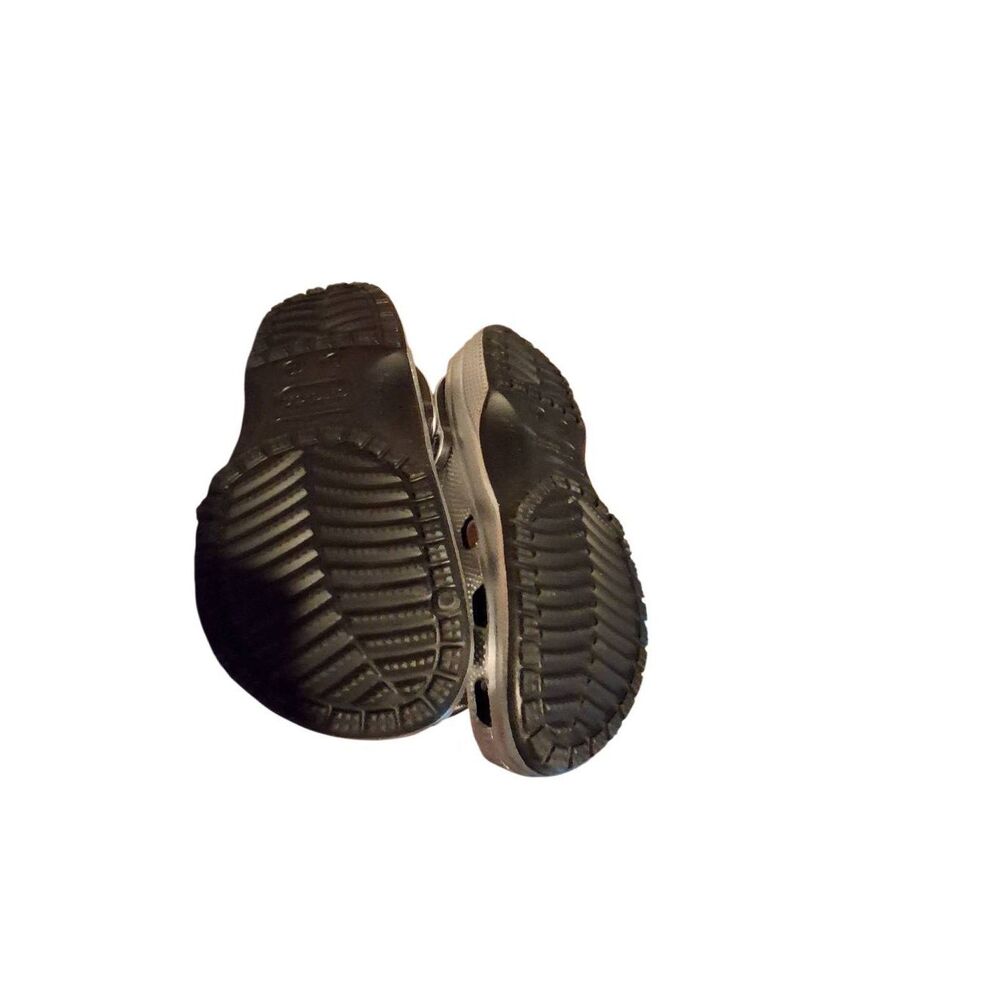 Crocs silver metalic Unisex clogs mens 8 women's 10 - Picture 3 of 6